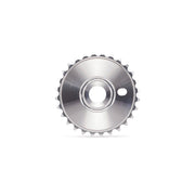 SALTPLUS SOLIDUS SPROCKET, CNC machined alloy, available in 28t or 25t, colors Black, Oil Slick, Silver.