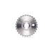 SALTPLUS SOLIDUS SPROCKET, CNC machined alloy, available in 28t or 25t, colors Black, Oil Slick, Silver.