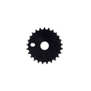 SALTPLUS SOLIDUS SPROCKET in black, full CNC machined alloy with 28t size.
