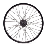 20" black SALTPLUS SUMMIT bicycle wheel with VERTEX freecoaster hub.