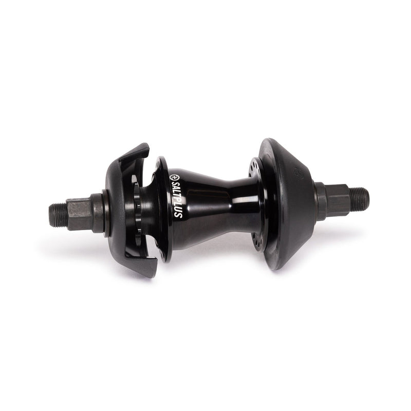 SALTPLUS TRAPEZ cassette hub in oil slick finish with SDS driver system and nylon guards.