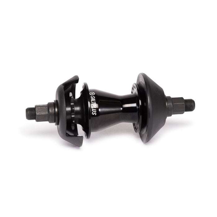 SALTPLUS TRAPEZ cassette hub in oil slick finish with SDS driver system and nylon guards.