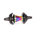 SALTPLUS TRAPEZ CASSETTE HUB in oil slick, features switch drive system and nylon hub guards.