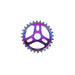SALTPLUS TRIDENT SPROCKET with three spoke design in Oil Slick color.