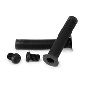 SALTPLUS XL GRIPS in black with push-in bar ends, super soft VEX Kraton rubber, flangeless and flanged options.
