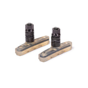 SALT AM brake pads with hardware, suitable for u-brakes, in clear soft compound.