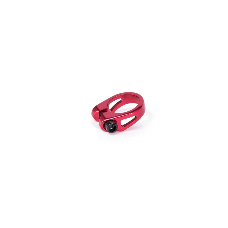 Red slim alloy SALT AM SEAT CLAMP for 25.4mm bike seat posts with one bolt design
