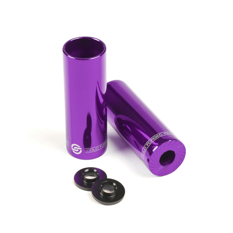 SALT AM PEGS steel, 4.15" length, purple, bike pegs pair.