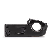 Black SALT COMP TOPLOADER STEM, alloy 6061-T6, 26mm rise, 50mm reach, trail-style design.