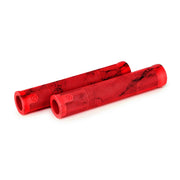 SALT EX GRIPS in red marble, featuring a soft kraton compound with a thin, flangeless design for comfort and control.