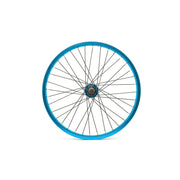 SALT EVEREST CASSETTE rear wheel with SALTPLUS summit double wall rim in blue.