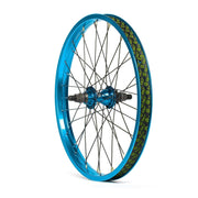 SALT EVEREST CASSETTE rear wheel with SALTPLUS summit double wall rim in blue.