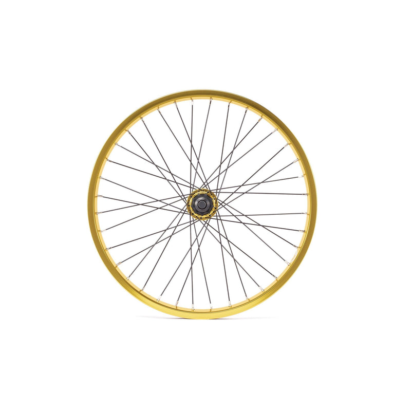 SALT EVEREST cassette rear wheel with gold rim and sealed hub, 36 spokes.