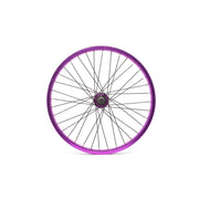 SALT EVEREST CASSETTE rear wheel with purple SALTPLUS summit double wall rim and sealed hub.