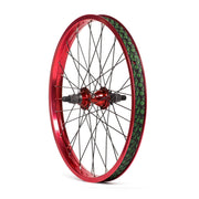 SALT EVEREST CASSETTE rear wheel with red SALTPLUS summit double wall rim and sealed hub.