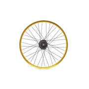 Salt Everest Freecoaster rear wheel with gold SALTPLUS Summit rim, featuring fully sealed hub and nylon hub guards.