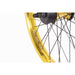 Salt Everest Freecoaster rear wheel with gold SALTPLUS Summit rim and hub.