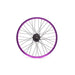 Salt Everest Freecoaster rear wheel with purple double wall rim and nylon hub guards.