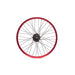 Salt Everest Freecoaster rear wheel with red rim and black hub, featuring 36 spokes and nylon hub guards.