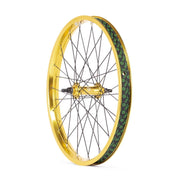 SALT EVEREST front wheel with gold SALTPLUS Summit rim and sealed front hub for BMX bikes