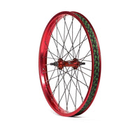 SALT EVEREST front wheel with red 36mm wide Summit rim and sealed alloy hub for BMX bikes