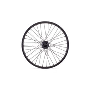 Salt EX front wheel with 36mm Valon street rim and sealed hub, black and purple splatter design.