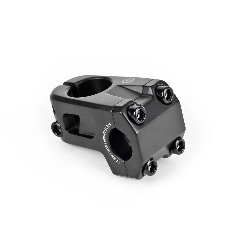 Black SALT JUNIOR FRONTLOADER STEM with 1 1/8" steerer and 40mm reach for bikes