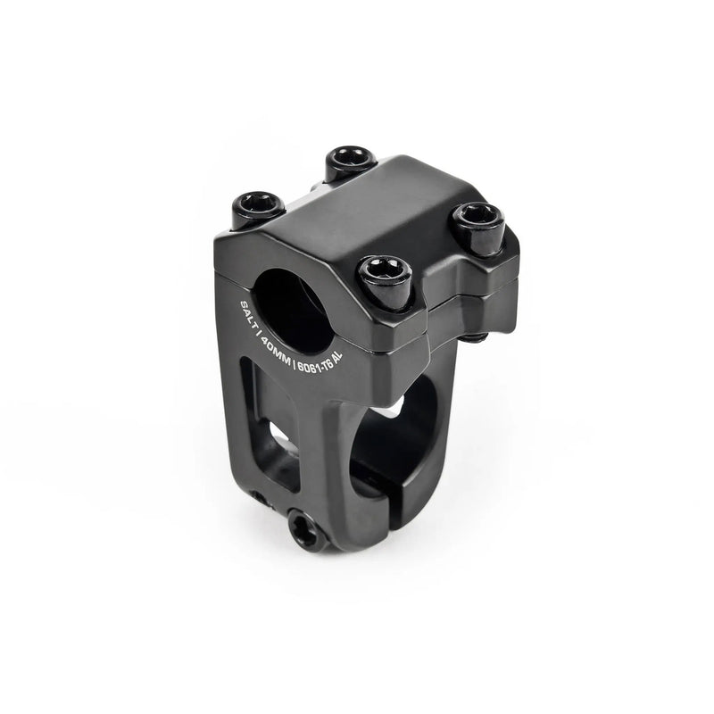 SALT JUNIOR Frontloader Stem black with 1 1/8" steerer and 40mm reach.