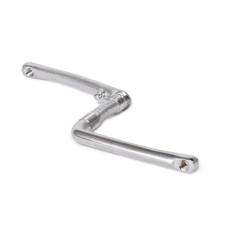 Forged one-piece SALT OPC crank in chrome finish, suitable for RSD drivetrain, available in 140mm and 170mm lengths.