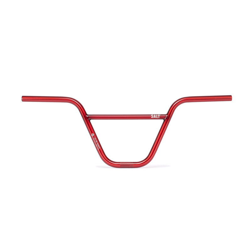 SALT PRO 2 PIECE HANDLEBAR in Translucent Red, full chromoly, seamless design.
