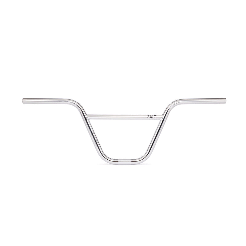 SALT PRO 2 Piece Handlebar in chrome finish, full chromoly, available in 9" and 9.5" rise options.