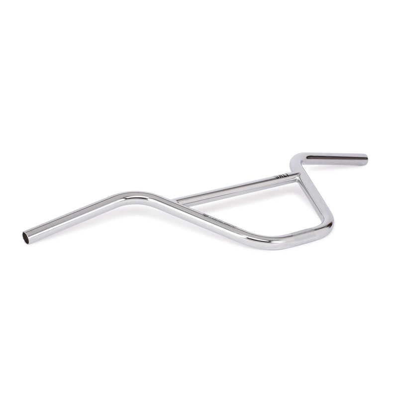 SALT PRO 2 Piece Handlebar in full chromoly with 9" rise, chrome finish, seamless design.