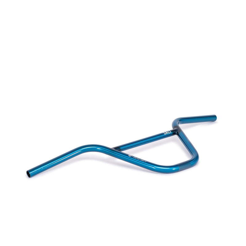 SALT PRO 2 PIECE HANDLEBAR in translucent blue, full chromoly, 9" height option.