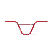 SALT PRO 2 PIECE HANDLEBAR in translucent red, full chromoly build, 9" rise, 29.5" width.