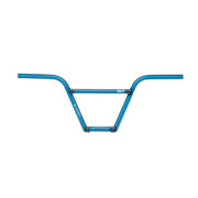 SALT PRO 4 PIECE HANDLEBAR in translucent blue full chromoly with 9.5" height and 29.5" width for BMX bikes