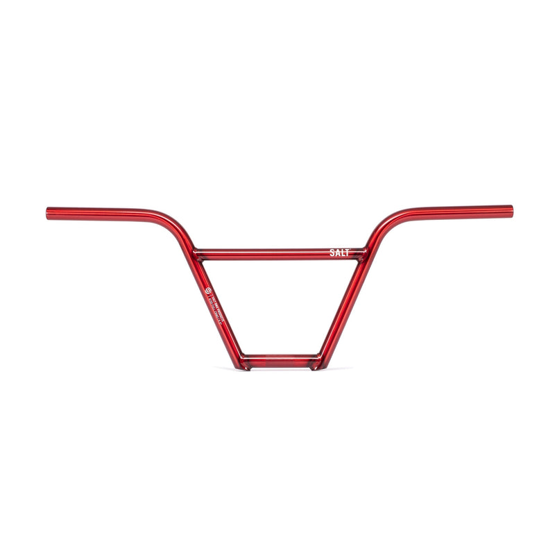 SALT PRO 4 PIECE HANDLEBAR in translucent red, full chromoly, 9" rise.