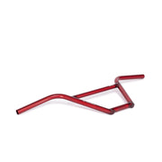 SALT PRO 4 Piece Handlebar in Translucent Red, full chromoly, 9.5" height, 11.5° backsweep, 3° upsweep.