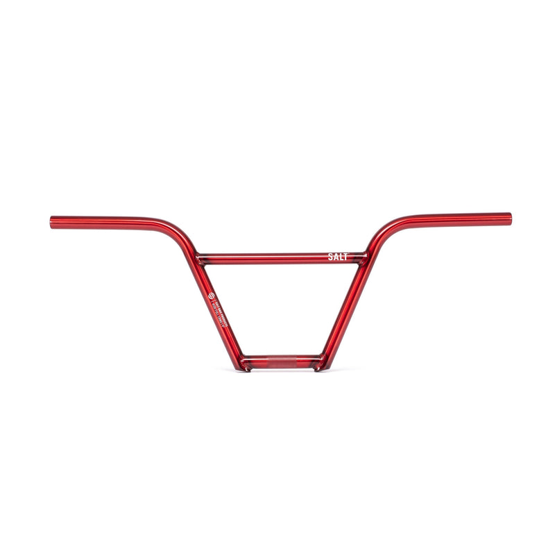 SALT PRO 4 Piece Handlebar in Translucent Red, full chromoly, 9" or 9.5" rise options.