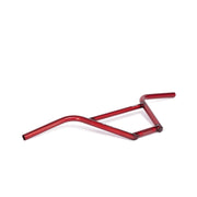 SALT PRO 4 PIECE HANDLEBAR in translucent red, seamless chromoly, 9" height.