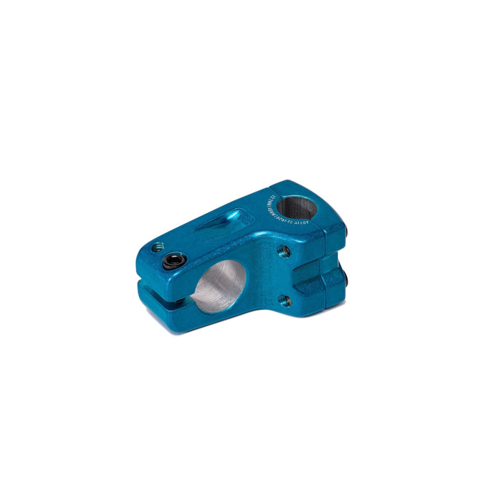 Salt Pro Frontload Stem in teal with wider faceplate and STC clamping technology.
