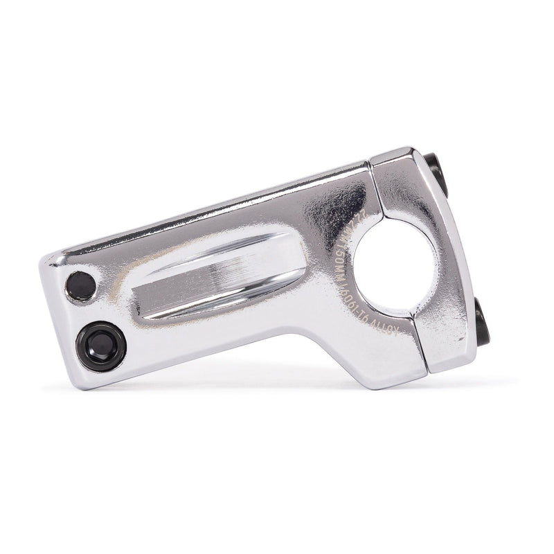 SALT PRO Frontload Stem in chrome with wide faceplate and STC clamping, 48mm reach.