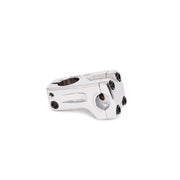 Silver SALT PRO Frontload Stem with wide faceplate and STC clamping, made from Alloy 6061-T6.
