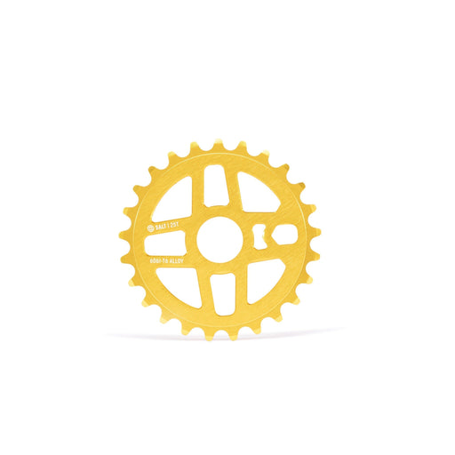Lightweight gold SALT PRO SPROCKET, 25t, 6061-T6 alloy.