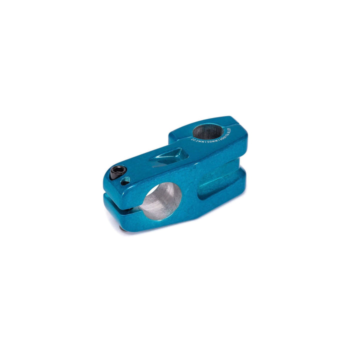 Blue alloy SALT PRO TOPLOAD STEM with wider clamping area and shark tooth grip design for BMX bikes