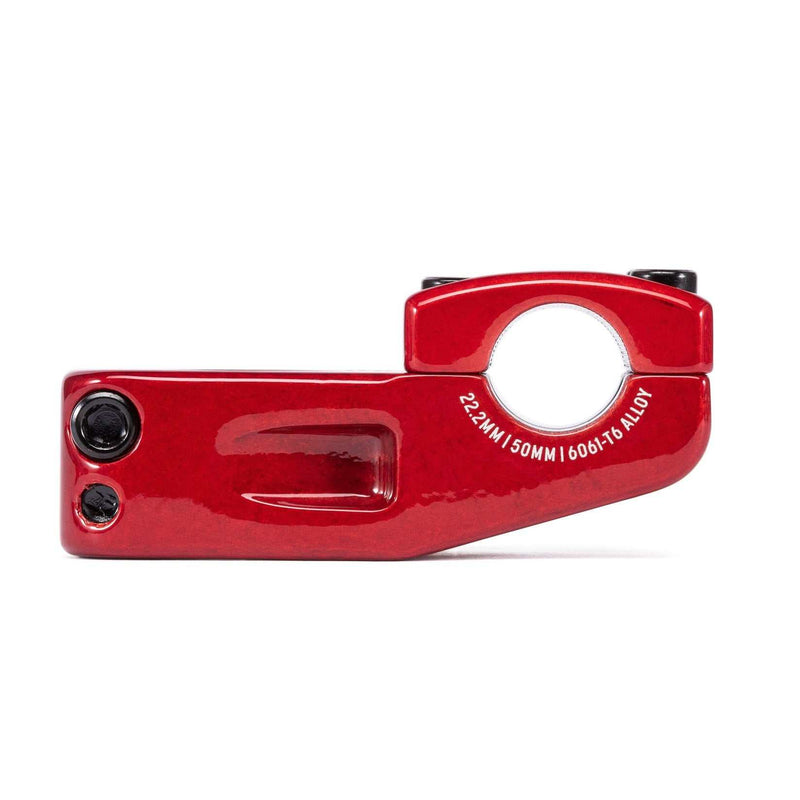 Red Salt Pro Topload Stem with 48mm faceplate and Shark Tooth Clamping for BMX bike handlebars
