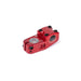 Red SALT PRO TOPLOAD STEM bicycle stem with 33mm rise and 50mm reach, made from forged 6061-T6 alloy with Shark Tooth Clamping for secure handlebar grip.
