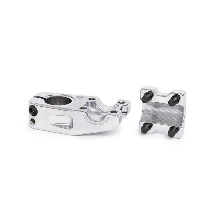 Chrome SALT PRO TOPLOAD STEM with wider 48mm faceplate and STC clamping for BMX bikes