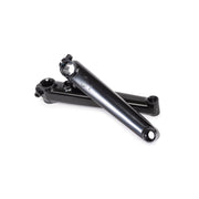 SALT REVO CRANK: black tubular square CrMo arms with a grind-friendly profile, 165mm length, includes 19mm sealed mid BB.