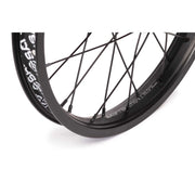 SALT ROOKIE cassette rear wheel with black 35mm single wall rim and 9t cassette hub.