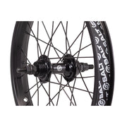 SALT ROOKIE FREEWHEEL rear wheel, black alloy hub, single-wall beam rim.